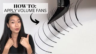 HOW TO Apply Volume Lashes close up [upl. by Amorette472]