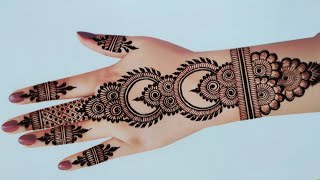 Back Hand Mehndi Design  Eid Mehndidesigns  bridal mehndi  mehandi mehndi ke design  mehendi [upl. by Lewan]