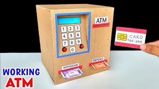 Make An ATM Machine With Cardboard ATM Machine Make At Home [upl. by Asen83]