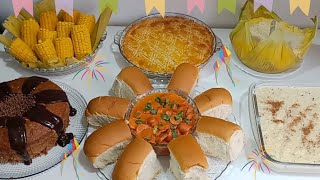 6 RECEITAS PARA FESTA JUNINA  CARDÁPIO COM COMIDAS TIPICAS PARA FESTA JUNINA EM CASA [upl. by Mcgrody]