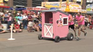 Outhouse Races  Iowa State Fair 2013 [upl. by Lamphere587]