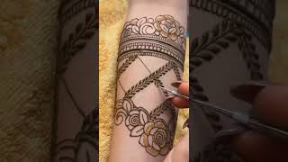 Mehndi design R p mehndi artist ShortsYt short [upl. by Gerrilee]