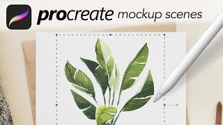 Mockups for Procreate  How to use them [upl. by Ainos]