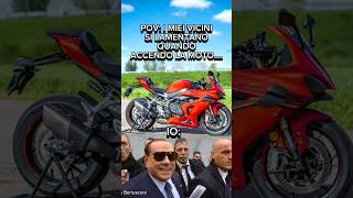 Ogni Volta che Accendo la Moto bikerlife bikergirl biker bikers meme ducaticorse yamaha r1m [upl. by Enylodnewg]