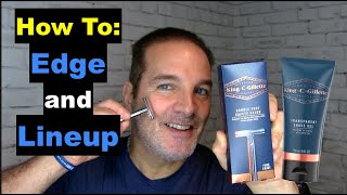 How To Edge and Lineup Beard with King C Gillette Razor [upl. by Westfall]