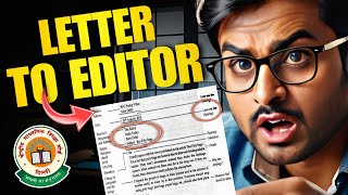 letter to editor in 3 mins🔥  letter to editor class 10  letter writing format  Board Exam 2025 [upl. by Nerte861]