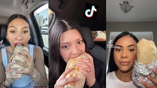 CHIPOTLE BURRITO 🌯 MUKBANG ASMR  TIKTOK MUKBANG  TIKTOK FOOD  EATING SOUNDS  LUNA ASMR [upl. by Lleumas]