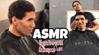 ASMR VLOG  FAZENDO O CORTE AMERICANO [upl. by Nosnev]