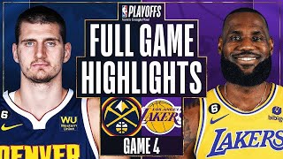 Los Angeles Lakers vs Denver Nuggets Full Game 4 Highlights  May 22  20222023 NBA Playoffs [upl. by Larochelle]