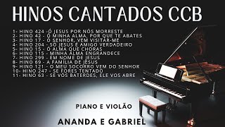 Hinos Cantados CCB  Piano e Violão  Ananda Freitas e Gabriel [upl. by Niboc]