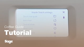 The Oracle™ Touch  How to change the settings on your espresso machine  Sage Appliances UK [upl. by Esmond]