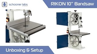 Rikon 10quot Bandsaw Unboxing amp Setup [upl. by Norej]