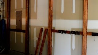 DIY inexpensive Cantilever Garage Storage System [upl. by Abehshtab]