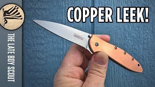 Kershaw Copper Leek 1660CU Pure Knife Escapism [upl. by Dib]