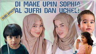 VLOG AMATIR  MAU DI MAKE UPIN SOPHIA AL JUFRI dan UCHEL [upl. by Dougy]