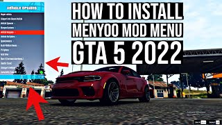 HOW TO INSTALL MENYOO FOR GTA 5 2022  Installing Menyoo Mod Menu in GTA 5  EASY PC MOD [upl. by Henghold758]