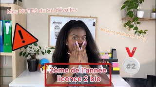 2 ème de l’année en L2 biologie NOTES et classements du S4 🥈🥳🥳 PASS LAS [upl. by Fabe]