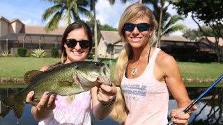 Ladies Frog Fishing for Bass amp Snakeheads ft Landshark [upl. by Eachelle]