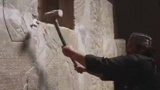 ISIS destroys important archaeological site [upl. by Ardnasella]