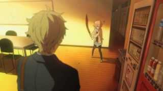 Chase Scene Kyoukai no Kanata [upl. by Adlitam]