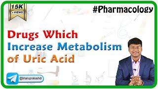 6 Drugs which increase metabolism of uric acid  Chronic Gout  Neet PG  Fmge Pharmacology [upl. by Essenaj]