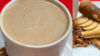 ATOLE DE GALLETAS MARÍAS CON NUEZ PILONCILLO CREMOSITO Y BIEN FACIL [upl. by Linzy]