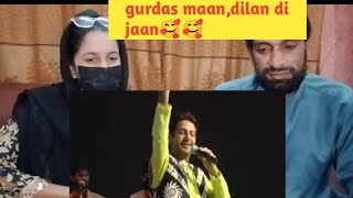 Ishaq da Giddah gurdas maan live performance Pakistani reaction 🥰🤩 [upl. by Asilanna93]