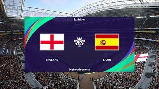 England U17 vs Spain U17 27052024 UEFA U17 EURO 2024 PES 2021 [upl. by Rezal]