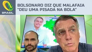 Bolsonaro diz que Silas Malafaia quotdeu uma pisada na bolaquot e comenta embate na direita [upl. by Terza]