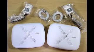 Zyxel Multy X AC3000 TriBand WiFi Mesh Network  Unboxing  Poc Network [upl. by Sokram]