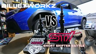 VB WRX short shifter Billetworkz vs STI how to install shift knob and review 2022 2023 2024 [upl. by Posehn896]