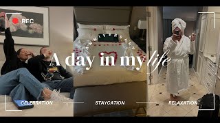 1st Anniversary staycation Vlog  Day In My Life  The Ballantyne Hotel  Charlotte NC [upl. by Uyekawa935]