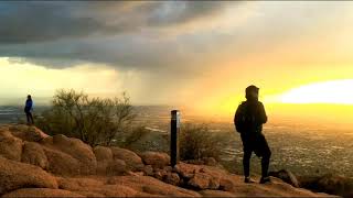 Hiking Camelback mountain timelapse Echo Canyon trail Phoenix AZ [upl. by Loesceke]