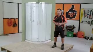 How to Install a Shower Enclosure  Mitre 10 Easy As DIY [upl. by Delos]