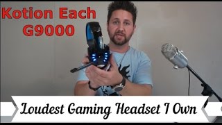 Best Pro Gaming Headset Under 30  Kotion EACH G9000 [upl. by Pallua]