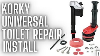 StepbyStep Guide  Korky Universal Toilet Repair  Flush Handle Upgrade [upl. by Lakin678]