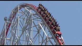 Steel Dragon 2000 New BampM Trains Roller Coaster POV Nagashima Spaland Japan 日本 [upl. by Yenrab]