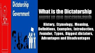 What is the Dictatorship  Dictatorship  Dictatorship form of government  5min Knowledge [upl. by Nelleoj]