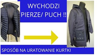 Wychodzi pierze lub puch z kurtki Jak poprawić kurtkę lub podpinkę Kurtka podpinka Massimo Dutti [upl. by Atrim559]