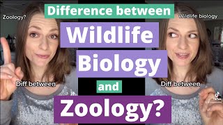 Zoology and Wildlife Biology Difference between them [upl. by Kam248]