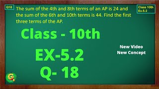 Ex 52 Q18 Class10  AP Chapter5  Exercise 52  Class10  NCERT  Class10 Ex 52 Q18  Green Board [upl. by Aynwat]