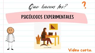 🔬 ¿Qué hacen los psicólogos experimentales 🧪🧠 [upl. by Anelhtak939]