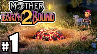 EarthBound 🌎 MOTHER 2 Part 1  Ness the Homesick Slugger of Onett  Nintendo SNES Walkthrough [upl. by Eelrahc627]