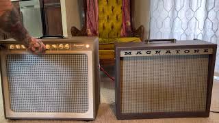 Tone King Imperial mkii  Magnatone Varsity Reverb comparison [upl. by Doowrehs]