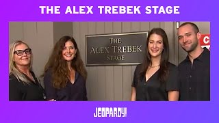 Jeopardy Stage Renamed After Iconic Host Alex Trebek  JEOPARDY [upl. by Derreg831]