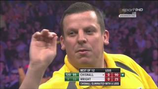 Peter Wright vs Dave Chisnall Judgement Night 9th Week Premier League Darts 2016 [upl. by Ulrikaumeko]