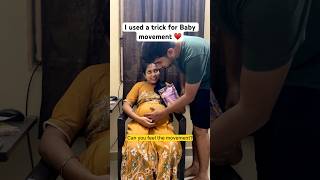 Wait for baby kick 😍🥰  Simple trick for baby movement ♥️ sagocouple saravanangopika pregnancy [upl. by Alinna]