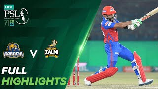 Full Highlights  Karachi Kings vs Peshawar Zalmi  Match 11  HBL PSL 7  ML2T [upl. by Yduj]