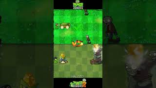 Pvz vs pvz 2  Mega Gatling Pea Cob Cannon Plant Team Vs Gargantuar zombie shorts [upl. by Veejar]