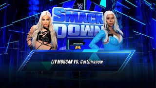 AWA knockdown liv Morgan vs caitlin snow [upl. by Miksen]